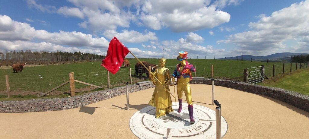 Johnny Walker Statue at Caol Ila on our Islay Whisky Tour