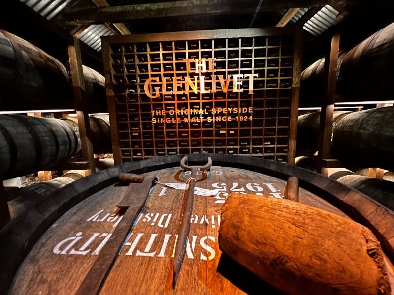 The Dunnage at The Glenlivet Distillery while on a Speyside Whisky Tour From Glasgow at Tour Guide Scotland.