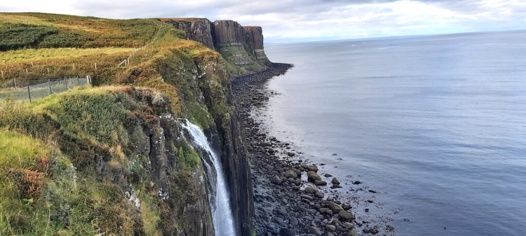 Mealt falls on the Trotternish Penisula in the Isle of Skye