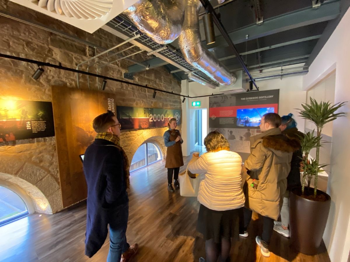 A tour of the Clydeside Distillery for some of our clients at tour guide scotland on our 5 day Lowland & Campbelltown Private tour A tour of the Clydeside Distillery for some of our clients at tour guide scotland on our 5 day Lowland & Campbelltown Private tour