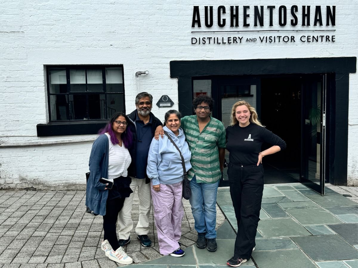 Auchentoshan Distillery in Clydebank near Glasgow with Anya The Distillery Tour Guide