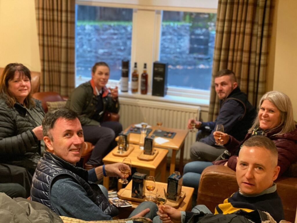 Glengoyne Whisky & Iain Burnett The Highland Chocolatier Pairing at Glengoyne Distillery with Tour Guide Scotland on the Wee Whisky Tour