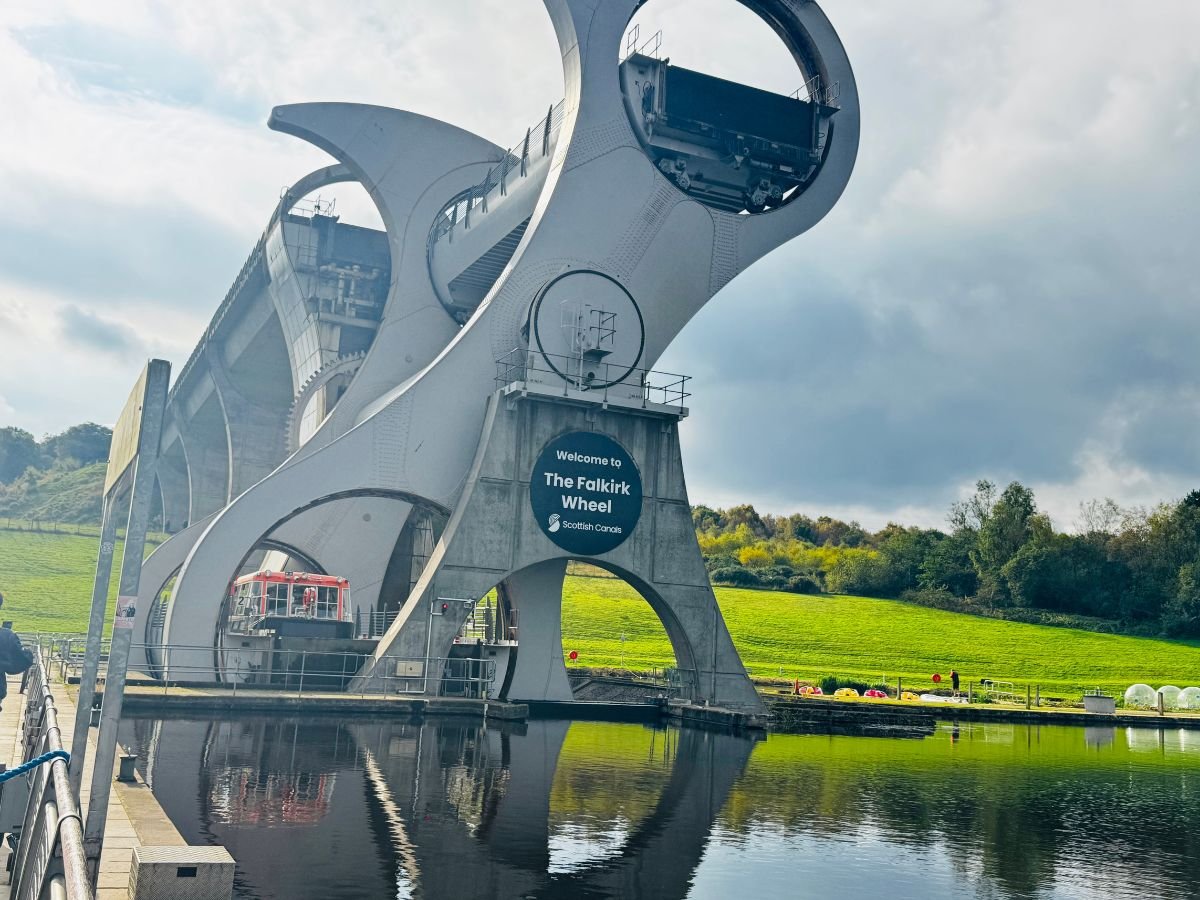 The Falkirk Wheel on a Kelpies and Falkirk Wheel day tour from Glasgow with Tour Guide Scotland