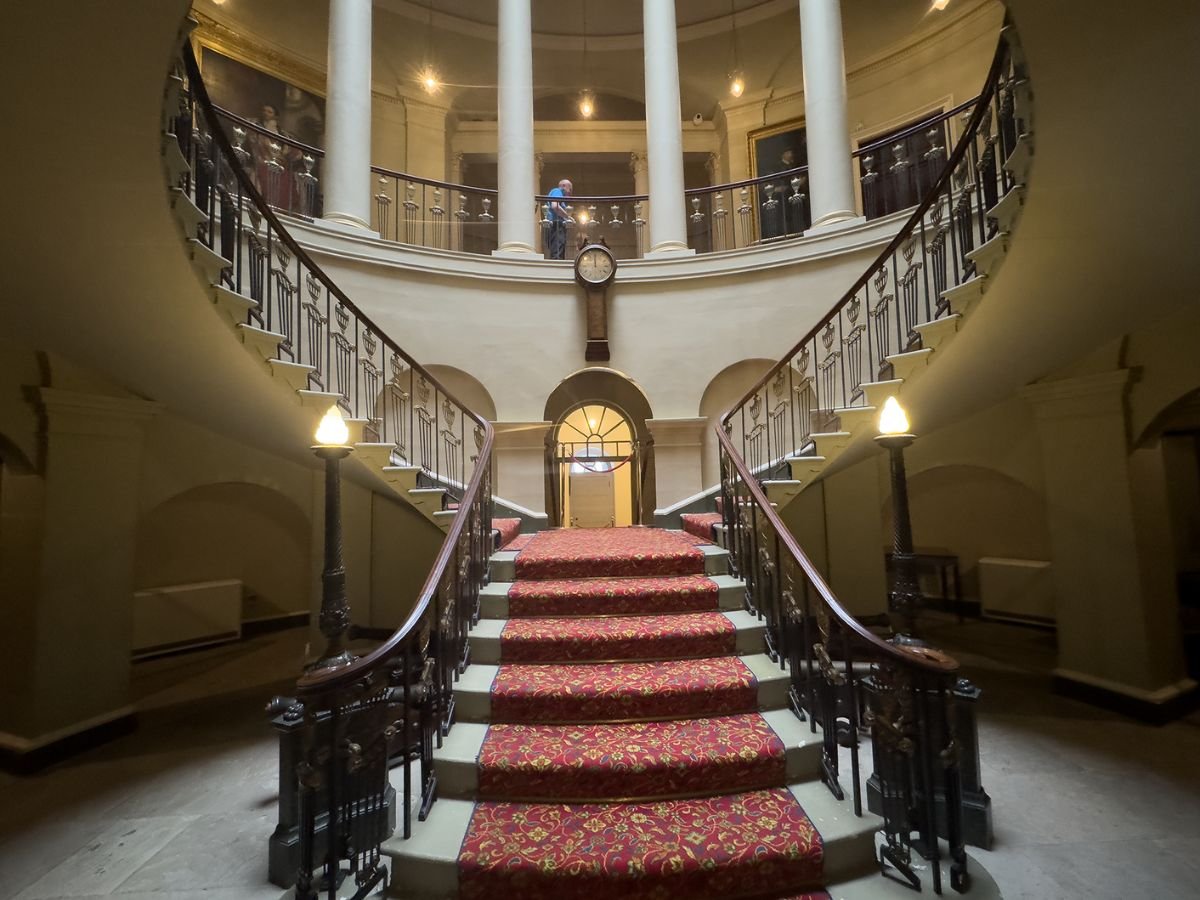 The staircase in Culzean Castle on our one day ayrshire tour with Tour Guide Scotland