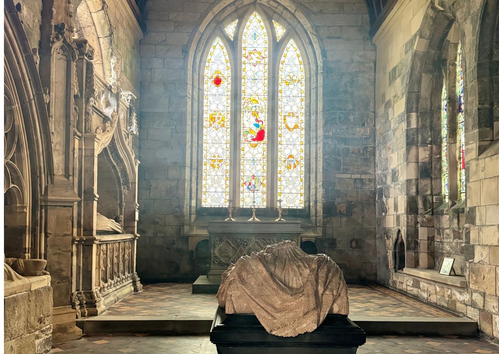 The St Brides church in Douglas on our New Lanark & Bothwell Castle Day Tour From Glasgow at www.TourGuideScotland.com