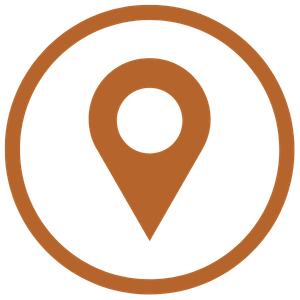 Pin Icon Location pin Icon in a circle