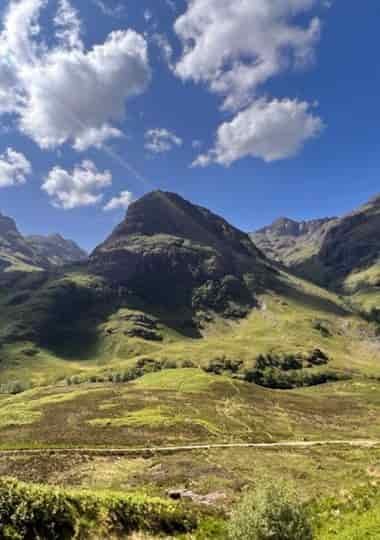 Glencoe's dramatic glen and mountains in the Scottish Highlands