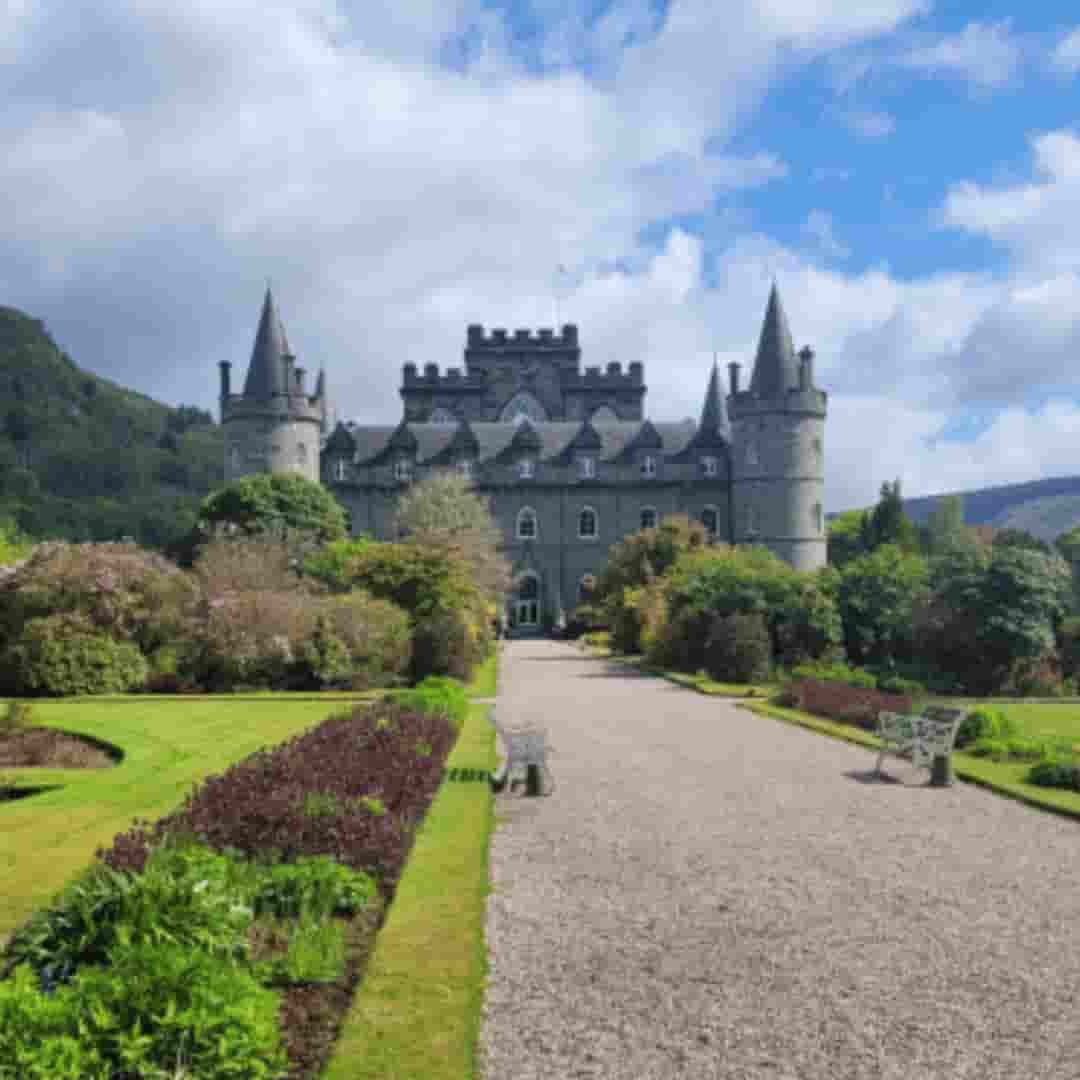 Inveraray Castle (2) Inveraray Castle and gardens, a popular stop on private Scotland tours