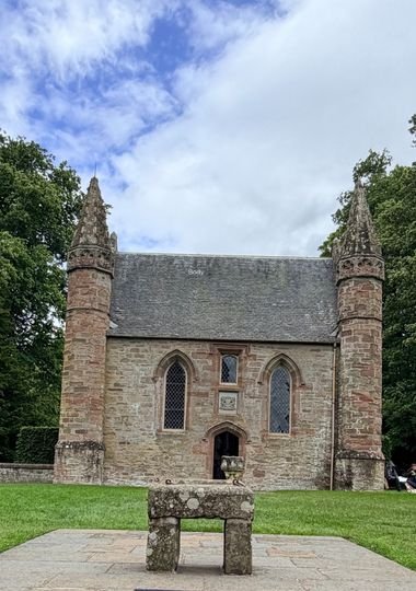 The Stone of Destiny replica displayed at Scone Palace