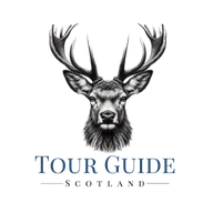 Tour Guide Scotland (small) Tour Guide Scotland logo with stag head illustration