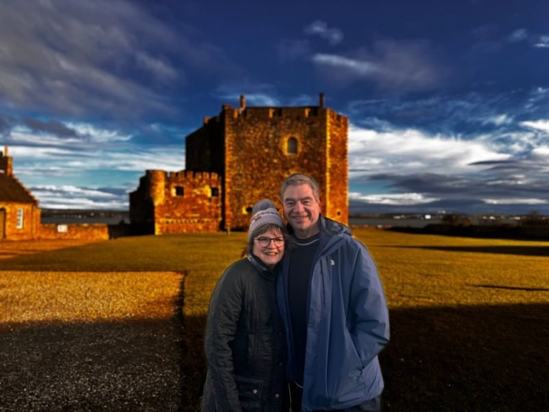 This is an american couple how toured with us on an Outlander Shore excursion from Edinburgh.